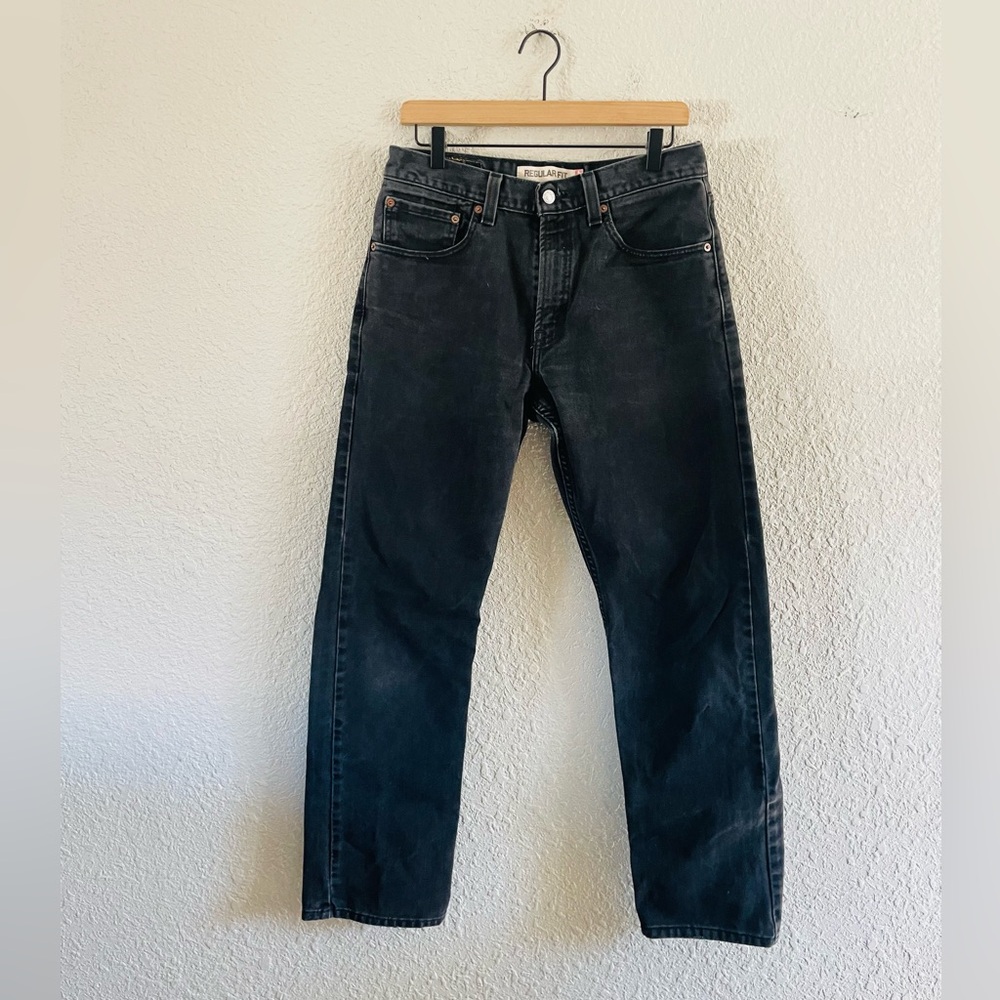 Vintage 505 Black Wash Levi Jeans 32 x 32